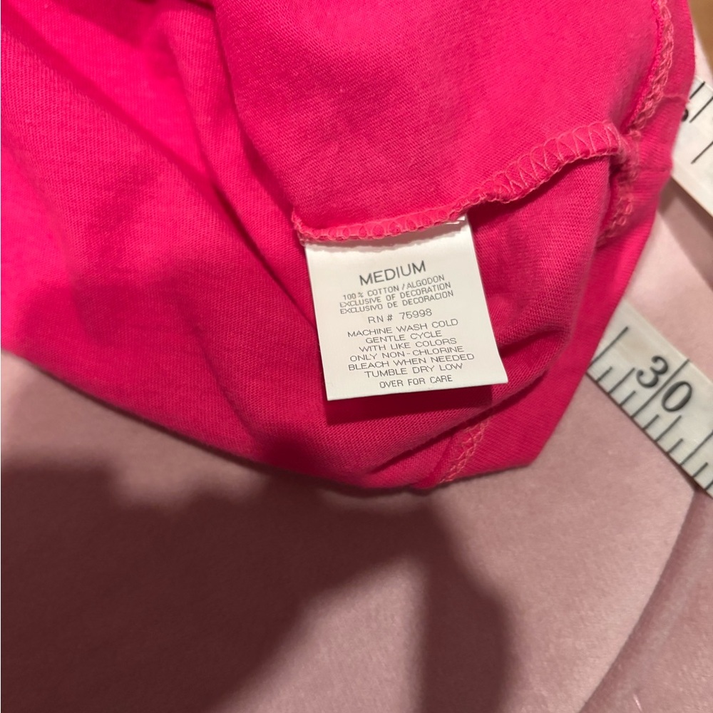 Wet Seal Hot Pink Off-Shoulder Zipper Blouse vintage Y2K M - Picture 7 of 9